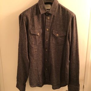 Billy Reid Grey Melange Shirt (size S)